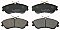 Front Brake Pads to fit Citroen BERLINGO / BERLINGO FIRST Box Body/MPV (M) 1.9 D 70 4WD (MBWJZ, MCWJZ) and others