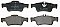 Rear Brake Pads to fit Mercedes-Benz CLS (C218) CLS 250 CDI / BlueTEC / d (218.303, 218.304) and others
