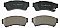 Front Brake Pads to fit Mazda 6 Estate (GH) 1.8 MZR and others