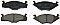 Front Brake Pads to fit Seat CORDOBA (6K1, 6K2) 1.8 i and others