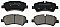 Rear Brake Pads to fit Ford TOURNEO CUSTOM V362 Bus (F3) 1.0 EcoBoost PHEV and others
