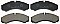 Front Brake Pads to fit Iveco DAILY III Bus 35 S 12, 35 C 12, 40 C 12 and others