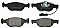 Front Brake Pads to fit Fiat BRAVA (182) 1.2 16V 80 and others