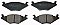 Front Brake Pads to fit Seat IBIZA II (6K1) 1.0 and others