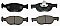 Front Brake Pads to fit Fiat PUNTO (176) 1.7 TD (176AT) and others