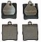 Rear Brake Pads to fit Mercedes-Benz C-CLASS (W203) C 200 Kompressor (203.042) and others