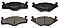 Front Brake Pads to fit Seat IBIZA II (6K1) 1.0 and others