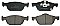 Front Brake Pads to fit Honda ACCORD VIII (CU) 2.0 i (CU1) and others