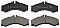 Front Brake Pads to fit Mercedes-Benz SPRINTER 4-t Bus (B904) 411 CDI (904.662, 904.663) and others