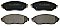 Front Brake Pads to fit Fiat TALENTO Bus (296) 1.6 D and others