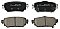 Rear Brake Pads to fit Nissan LEAF (ZE1) Electric and others