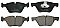 Front Brake Pads to fit BMW 5 (F10) 520 i and others
