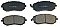 Front Brake Pads to fit Subaru FORESTER (SG) 2.0 AWD (SG5) and others