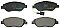 Front Brake Pads to fit Alfa Romeo MITO (955) 1.3 MultiJet (955AXP1A, 955AYC1A) and others