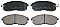 Front Brake Pads to fit Nissan CUBE (Z12) 1.5 dCi and others