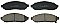 Front Brake Pads to fit Nissan LEAF (ZE0) Electric and others