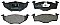 Front Brake Pads to fit Seat CORDOBA (6K1, 6K2) 1.6 i and others