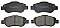 Front Brake Pads to fit Fiat PANDA (169) 1.2 Natural Power (169.AXB1A) and others