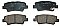 Rear Brake Pads to fit Hyundai ACCENT IV Saloon (RB) 1.6 CRDi and others