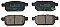 Rear Brake Pads to fit Suzuki BALENO (FW, EW) 1.0 (A1K310) and others