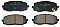 Front Brake Pads to fit Hyundai i20 I (PB, PBT) 1.1 CRDi and others