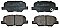 Rear Brake Pads to fit Citroen C4 AIRCROSS 1.6 and others