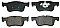 Front Brake Pads to fit Citroen C4 GRAND PICASSO II (DA, DE) 1.2 THP 130 and others