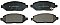 Front Brake Pads to fit Opel KARL (C16) 1.0 and others