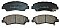 Front Brake Pads to fit Hyundai i10 II (BA, IA) 1.0 and others