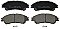 Front Brake Pads to fit Suzuki SX4 S-CROSS (JY) 1.0 (AKK 310) and others