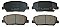 Front Brake Pads to fit Hyundai i30 (GD) 1.4 and others
