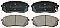 Front Brake Pads to fit Hyundai i40 I (VF) 1.6 GDI and others