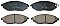 Front Brake Pads to fit Chevrolet SPARK (M300) 1.0 and others