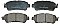 Front Brake Pads to fit Mazda 2 Hatchback (DL, DJ) 1.5 D (DJ5FS) and others