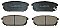 Rear Brake Pads to fit Kia SORENTO I (JC) 2.4 and others