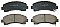 Front Brake Pads to fit Isuzu D-MAX I (TFR, TFS) 2.5 DiTD (TFR86) and others
