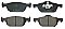 Front Brake Pads to fit Honda CIVIC IX (FK) 1.4 i-VTEC (FK1