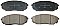Front Brake Pads to fit Kia SORENTO I (JC) 2.4 and others