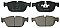 Front Brake Pads to fit Citroen C5 III (RD) 2.2 HDi 200 (RD4HLA) and others