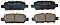 Rear Brake Pads to fit Infiniti EX 25 and others