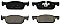 Front Brake Pads to fit Dacia LOGAN MCV II TCe 90 (K8M1, K8MA, K8AC) and others