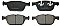 Front Brake Pads to fit Volvo XC60 I SUV (156) D3 / D4
