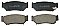 Front Brake Pads to fit Suzuki GRAND VITARA I (FT, HT) 1.6 4x4 (SQ416) and others