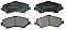 Front Brake Pads to fit Chrysler GRAND VOYAGER V (RT) 2.8 CRD and others