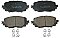 Front Brake Pads to fit Fiat 124 Spider (348) 1.4 (348) and others
