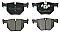 Rear Brake Pads to fit BMW 3 (E90) 320 d xDrive and others