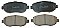 Front Brake Pads to fit Lexus GS (S16) 300 (JZS160, JZS160R) and others
