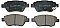 Front Brake Pads to fit Opel ADAM (M13) 1.2 and others
