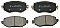 Front Brake Pads to fit Renault MEGANE IV Grandtour (K9A/M/N) 1.2 TCe 100 and others