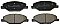 Front Brake Pads to fit Skoda FABIA II (542) 1.2 12V and others